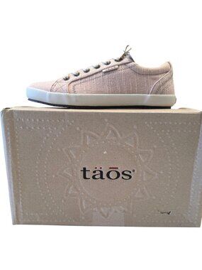 Taos Star Shell Pink Hemp Size 6.5 Women's Sneaker Shoes NWB Lace Up